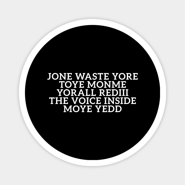 JONE WASTE YORE Funny I Miss You Jone Waste Yore Toye Monme Magnet by DesignergiftsCie